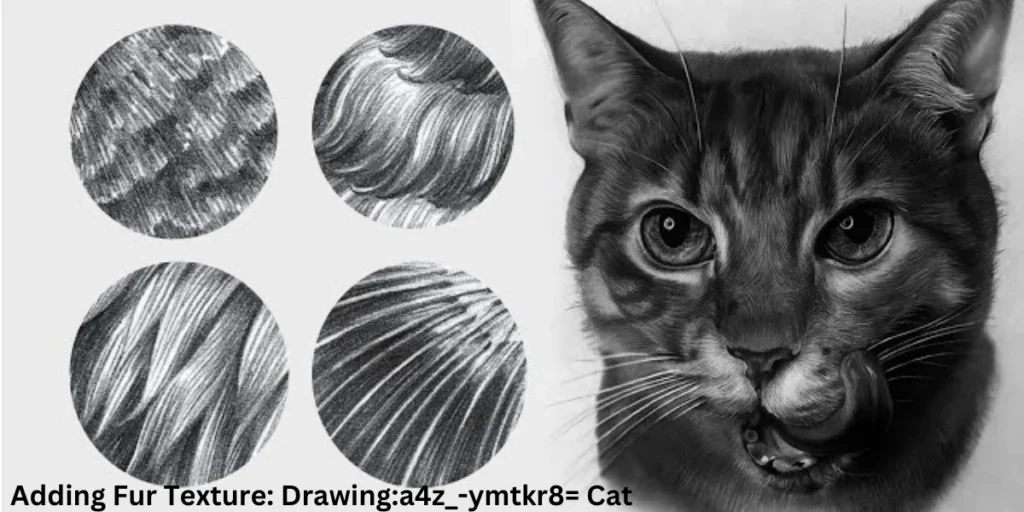 This emage showing a Adding Fur Texture: Drawing:a4z_-ymtkr8= Cat
